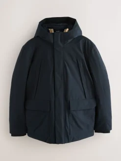 Bleu marine - Parka ThermoGen avec doublure en peau de mouton
