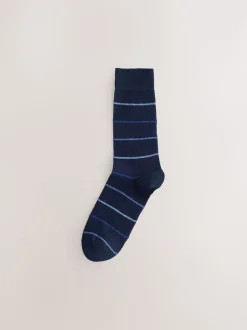 Bleu marine - Pattern Smart Socks 5 Pack