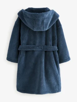 Bleu marine - Peignoirs en laine polaire (1.5-16ans)