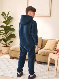 Bleu marine - Polaire All-In-One (3-16ans)