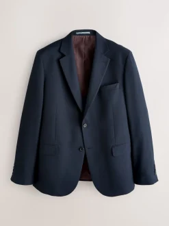 Bleu marine - Skinny Fit (Skinny Fit) - Veste de costume texturée