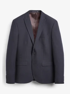 Bleu marine - Skinny Fit (Skinny Fit) - Veste de costume à deux boutons
