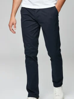 Bleu marine - Slim Fit (Slim Fit) - Pantalon chino stretch