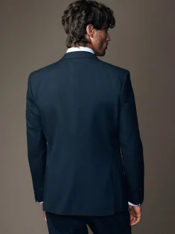 Bleu marine - Slim Fit (Slim Fit) - Veste de costume à deux boutons
