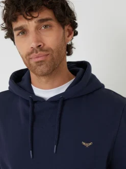 Bleu marine - Sweat à capuche Threadbare