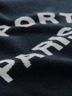 Bleu marine - Sweat-shirt à capuche compact et confortable à Manches longues