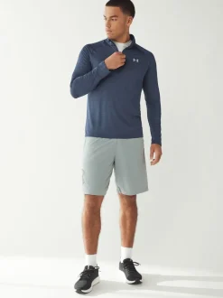 Bleu marine - Under Armour Polaire Tech Quarter zippée
