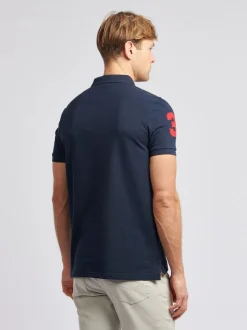 Bleu marine - U.S. Polo Assn. Coupe classique Mens Player 3 Pique 100% Cotton Polos