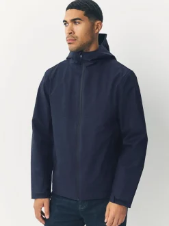 Bleu marine - Veste à capuche imperméable DryTech