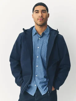 Bleu marine - Veste à capuche imperméable DryTech