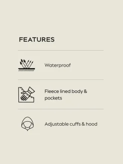 Bleu marine - Veste à capuche imperméable DryTech