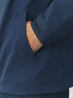 Bleu marine - Veste à capuche imperméable DryTech