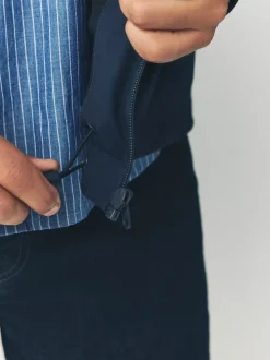 Bleu marine - Veste à capuche imperméable DryTech