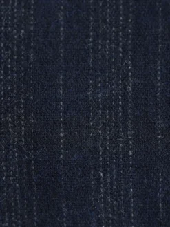 Bleu marine - Veste de Costume habillé à rayures en laine Blend