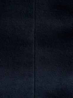 Bleu marine - Veste de costume en coton coupe décontractée