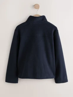 Bleu marine - Veste polaire zippée avec poches (3-16ans)