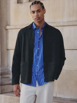 Bleu marine - Veste-chemise Chore Twill