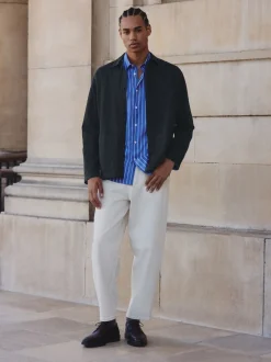 Bleu marine - Veste-chemise Chore Twill