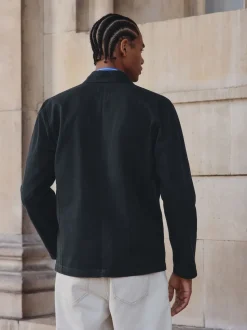 Bleu marine - Veste-chemise Chore Twill