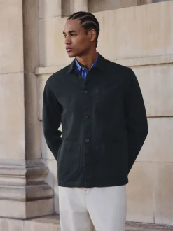 Bleu marine - Veste-chemise Chore Twill