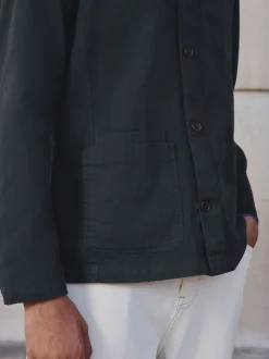 Bleu marine - Veste-chemise Chore Twill