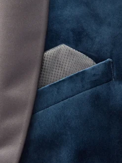 Bleu marine foncé - Ajustement régulier - Blazer en velours