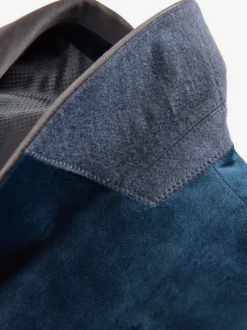 Bleu marine foncé - Ajustement régulier - Blazer en velours