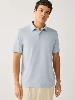 Bleu marine géométrique - Polo en jersey Manches courtes 3 Pack