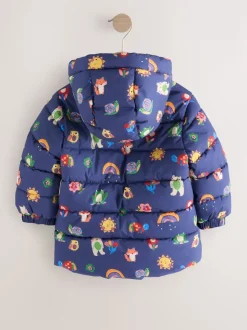 bleu marine imprimé personnage - Résistant à la douche en polaire Doudounes ( mois3-7ans)