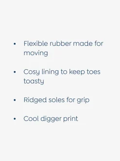 Bleu marine motif pelleteuse - Bottes de bien-être JoJo Maman Bébé courtes doublées et confortables