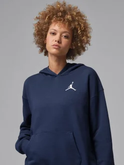 Bleu marine nocturne - Sweat à capuche Nike Jordan en polaire à enfiler