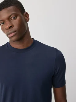 Bleu marine/blanc/noir - Lot de 3 t-shirts Muscle Fit Essential