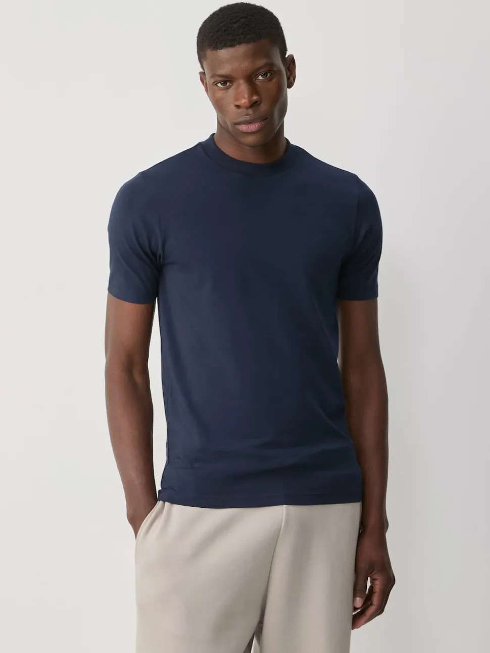 Bleu marine/blanc/noir - Lot de 3 t-shirts Muscle Fit Essential