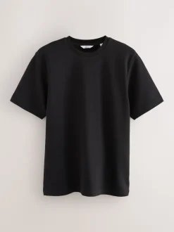 Bleu marine/blanc/pierre - Lot de 3 t-shirts épais doux au toucher