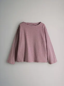 Bleu marine/blanc/rayure - The Set lot de 3 t-shirts épais à col bateau