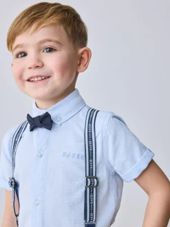 Bleu marine/bleu - Ensemble Baker by Ted Baker : Chemise, Pantalons et Bretelles