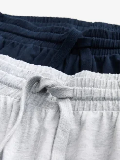 Bleu marine/gris - Ensemble pyjama en jersey à manches longues