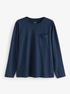 Bleu marine/gris - Ensemble pyjama en jersey à manches longues