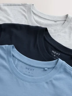 Bleu marine/Gris/Bleu - Ensemble pyjama short en jersey 3 Pack