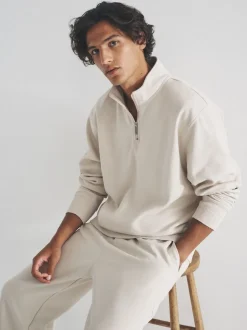 Bleu marine/marron - The Set lot de 2 Sweat-shirts à col zippé