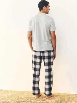 Bleu marine/pierre - Motionflex Ensemble pyjama cosy 2 Lot