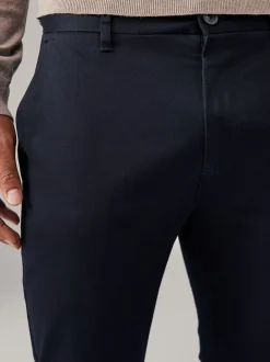 Bleu marine/pierre - Slim Fit (Slim Fit) - Pantalon chino extensible 2 Pack