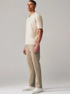 Bleu marine/pierre - Slim Fit (Slim Fit) - Pantalon chino extensible 2 Pack