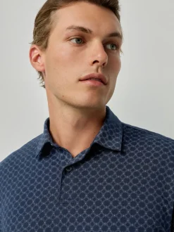 Bleu marine/vert/bordeaux/géos - Polo en jersey Manches courtes 3 Pack