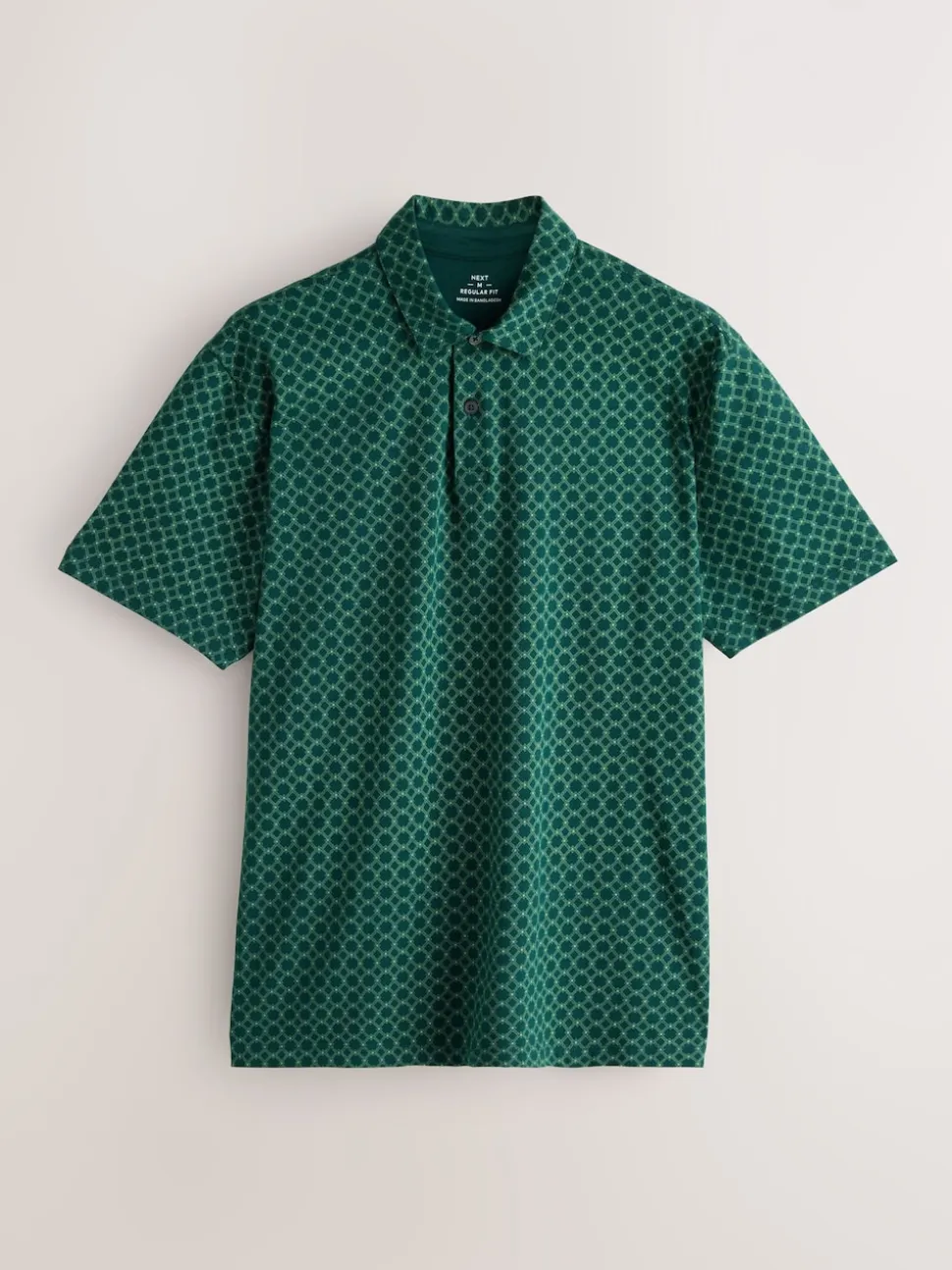 Bleu marine/vert/bordeaux/géos - Polo en jersey Manches courtes 3 Pack