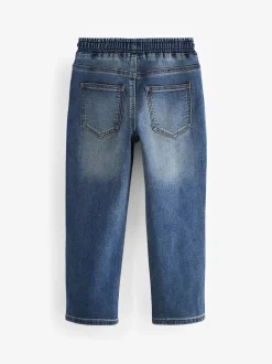 Bleu millésimé moyen - Jeans extensibles à taille élastique (3-16ans)