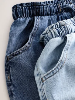 Bleu moyen - 100% Coton Denim Shorts 2 Lot (3-16ans)