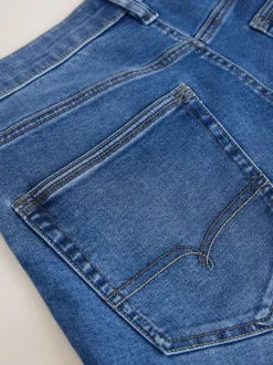 Bleu moyen - Ajustement droit - Jean Motionflex