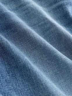 Bleu moyen - Ajustement droit - extensible Denim Jeans