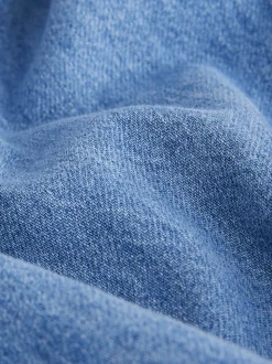 Bleu moyen - Chemises oversize en Denim